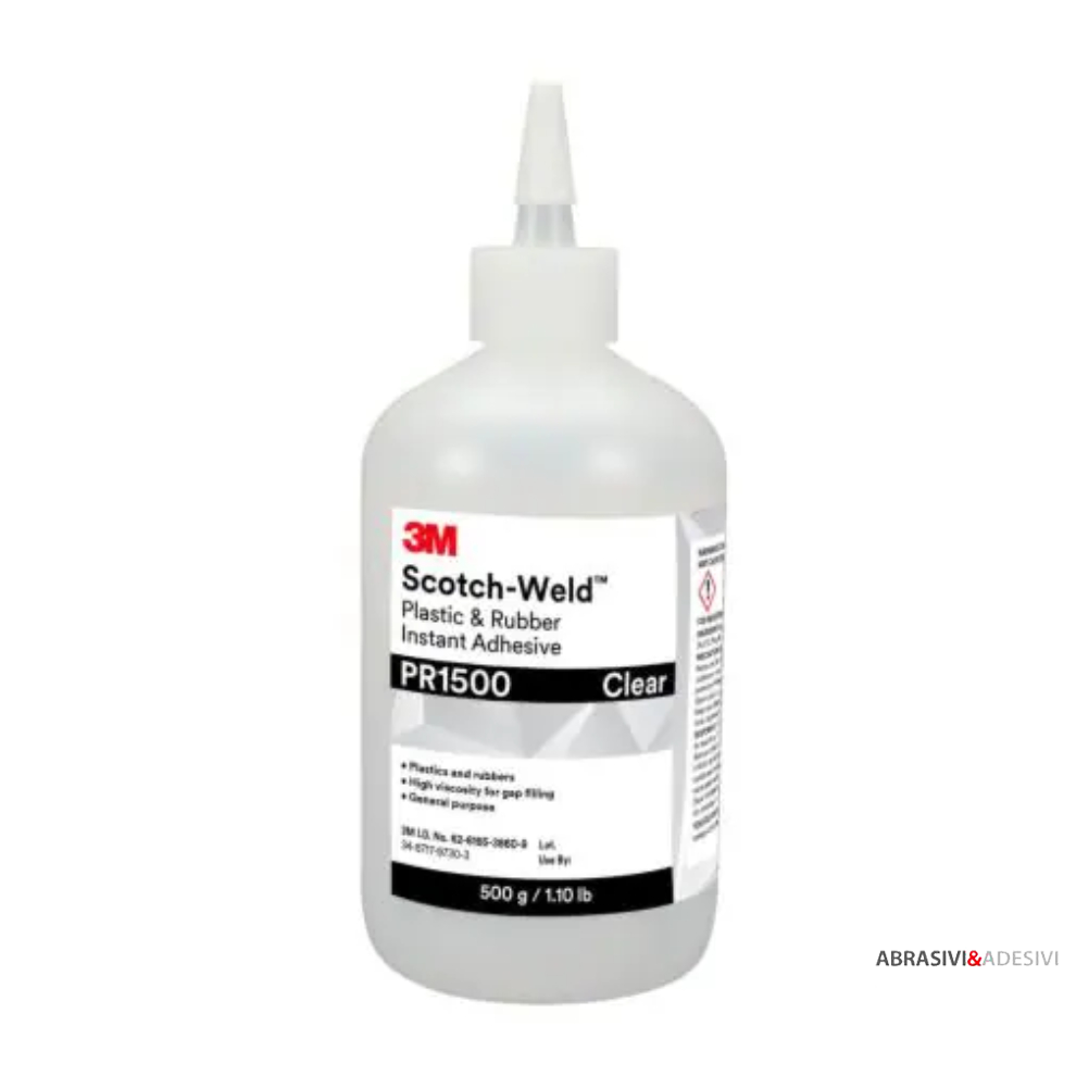 Adesivo cianoacrilico Scotch Weld per gomma/plastica 3M PR1500